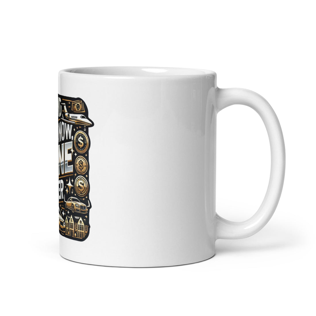 White glossy mug RARE MINDZ