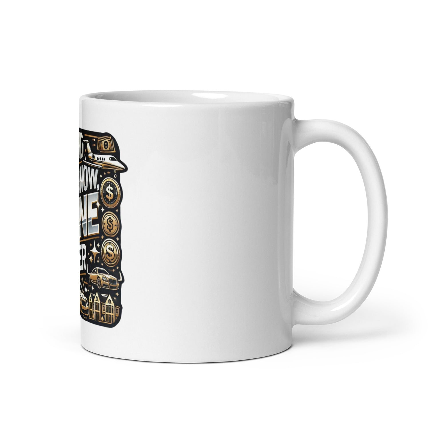 White glossy mug RARE MINDZ