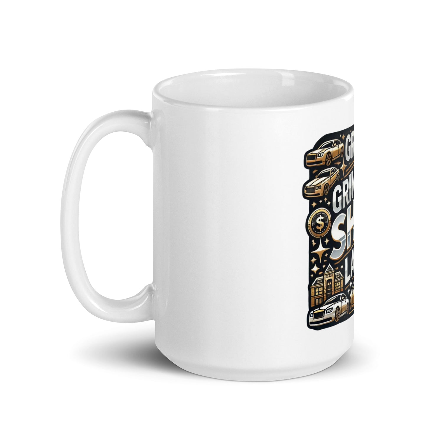 White glossy mug RARE MINDZ