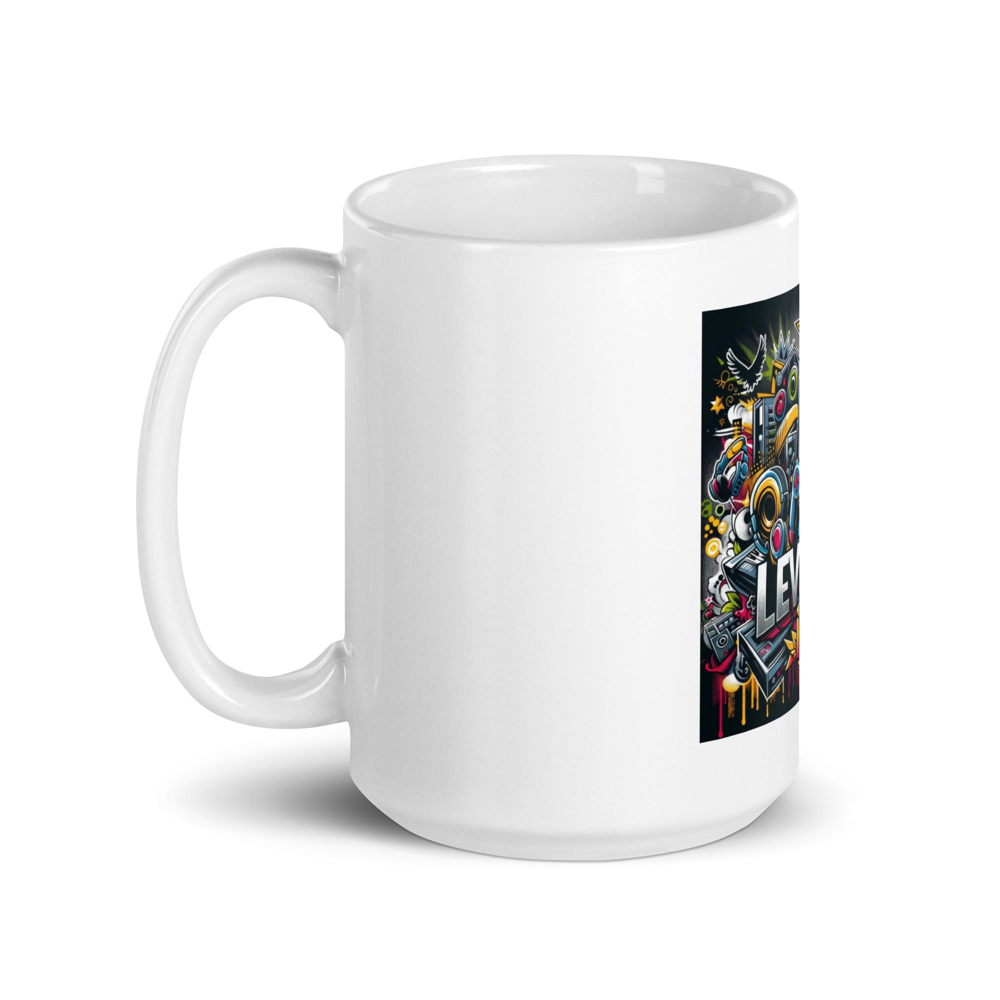 White glossy mug RARE MINDZ