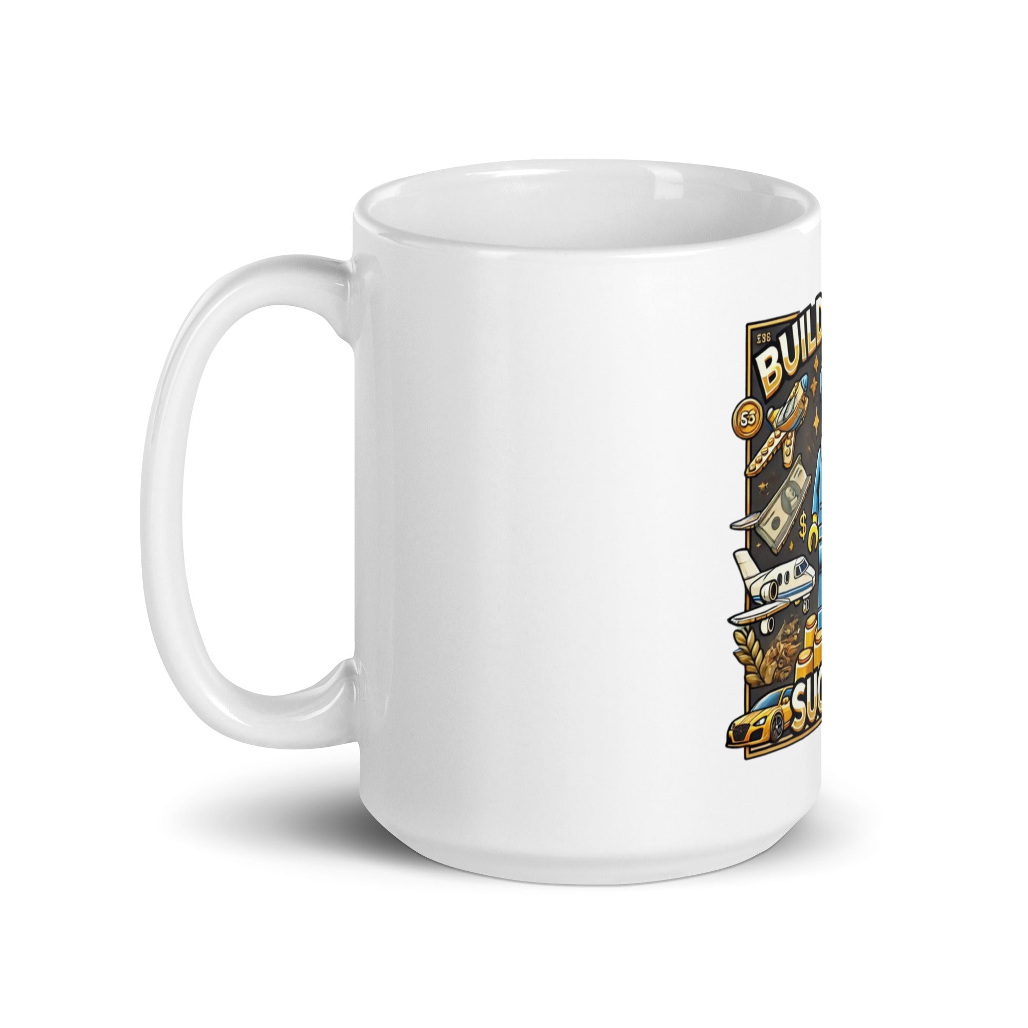 White glossy mug RARE MINDZ