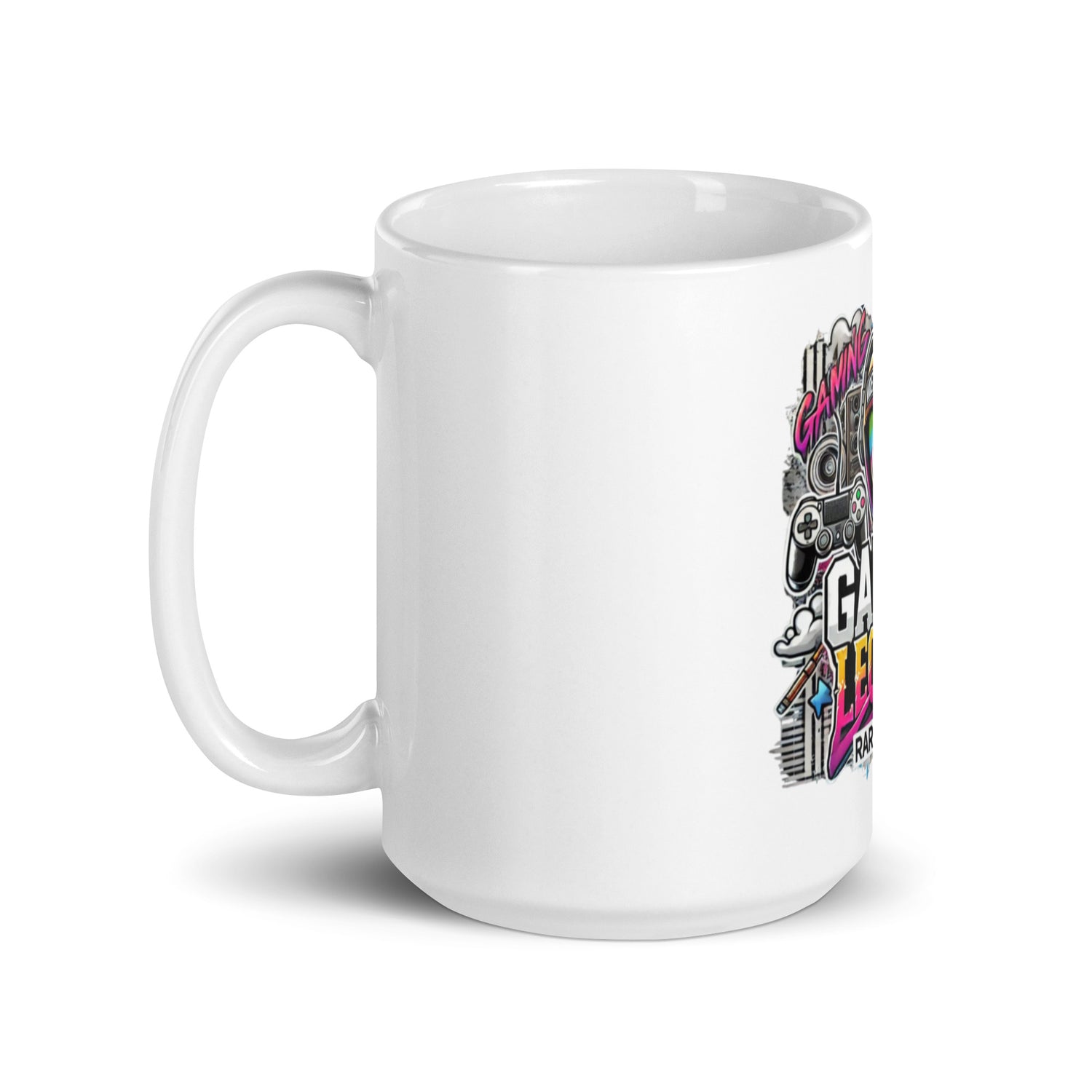 White glossy mug RARE MINDZ