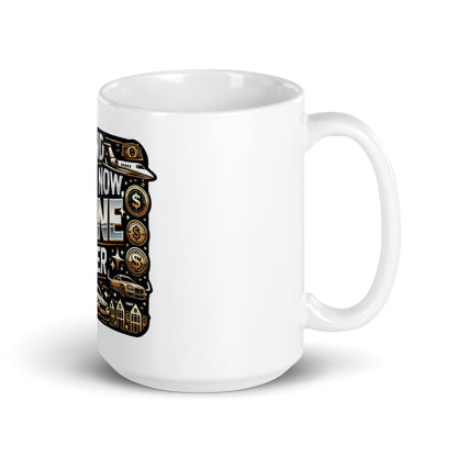 White glossy mug RARE MINDZ