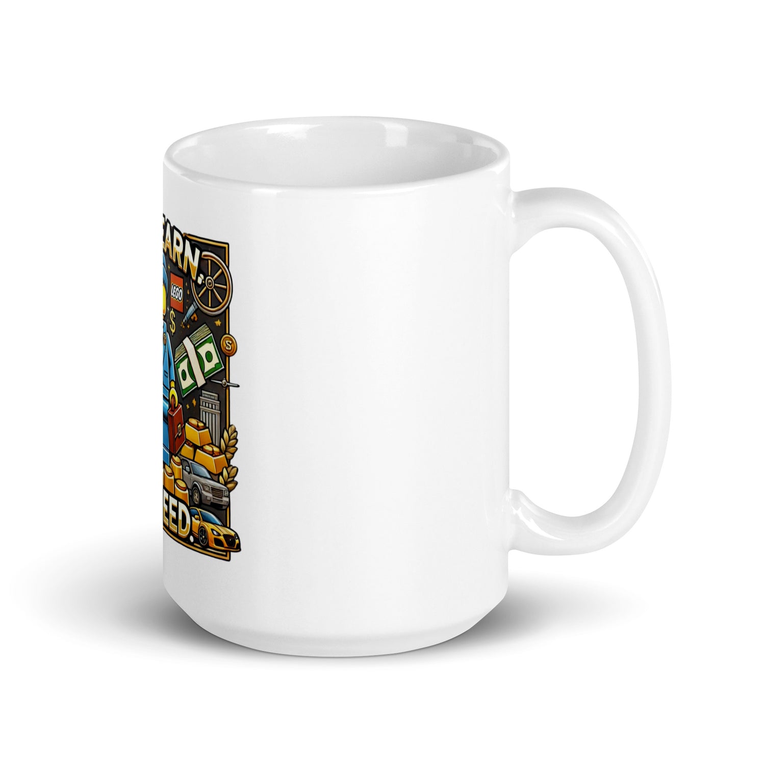 White glossy mug RARE MINDZ